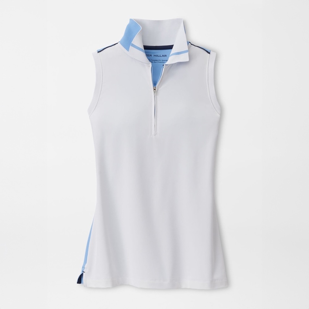 Peter Millar Women’s Chrissie Sport Quarter-Zip Sleeveless Golf Shirt